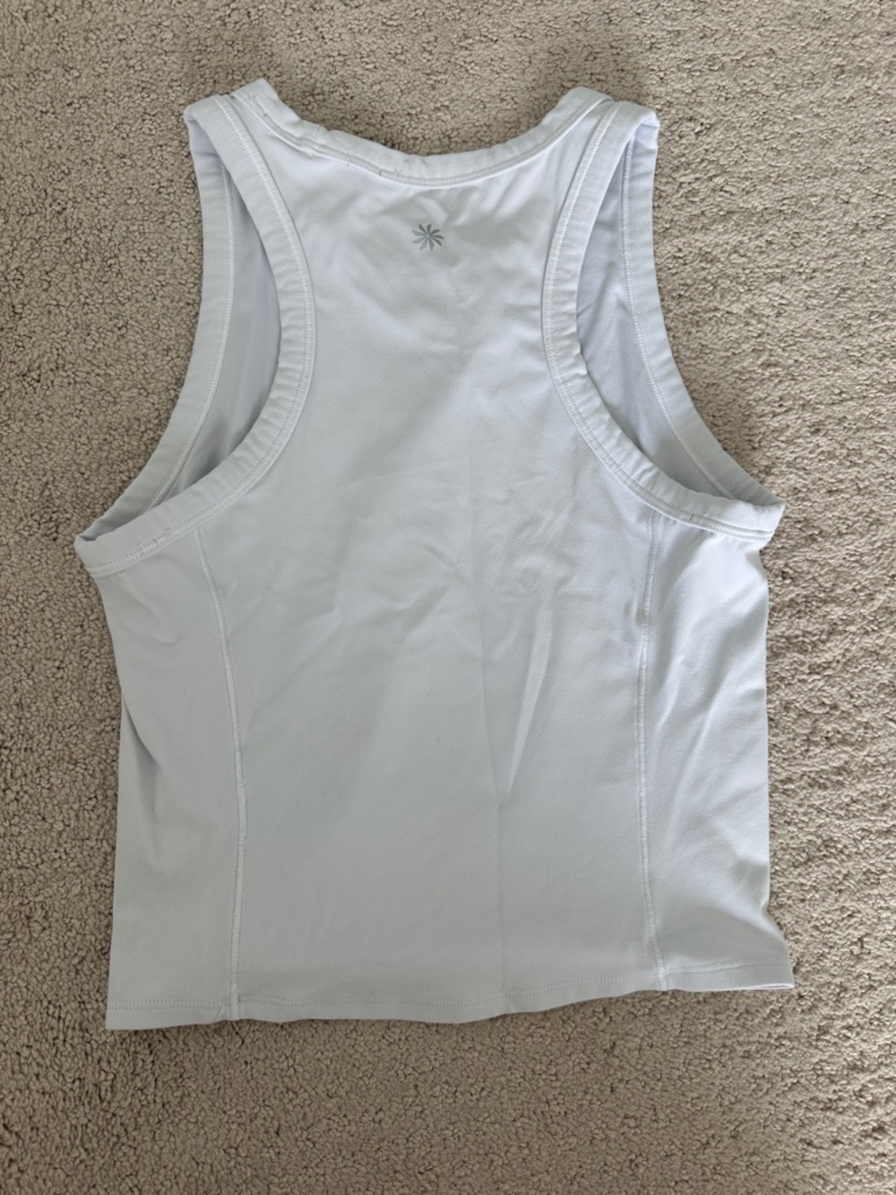 Athleta White Racerback Performance Tank - Picture 2 of 2